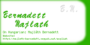 bernadett majlath business card